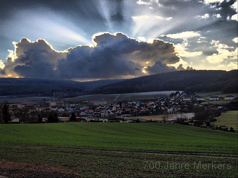 Merkers_HDR_5.jpg - Blick auf Merkers, Godlights (HDR)